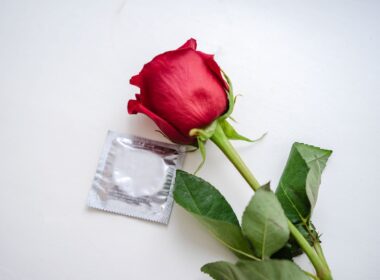 Red Rose on White Surface