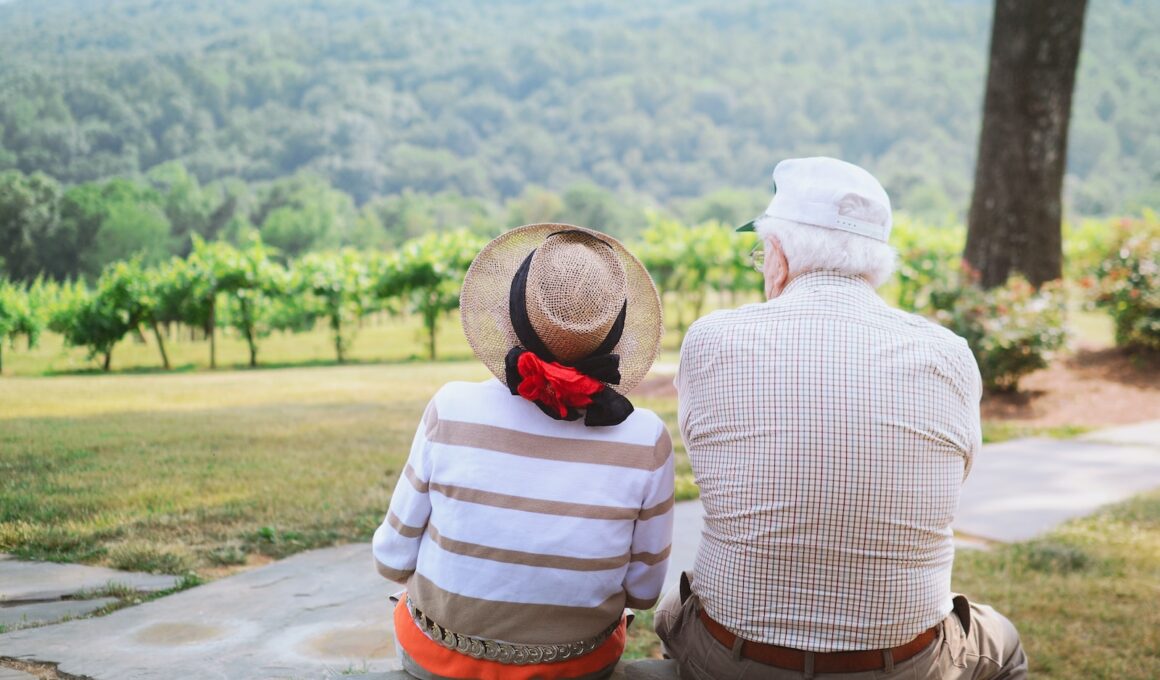 couple sitting on pathway