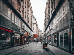 people walking on street between buildings during daytime